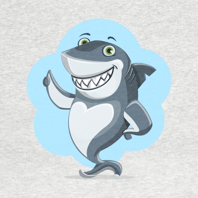 Smiling Shark Gives a Thumbsup by PatrioTEEism